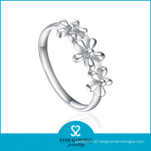 Flor em forma de anel de prata 925 Sterling (SH-R0390)